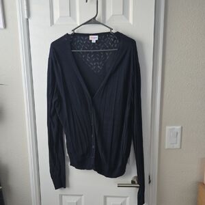 LuLaRoe Cheryl Navy Women's Cardigan Sweater